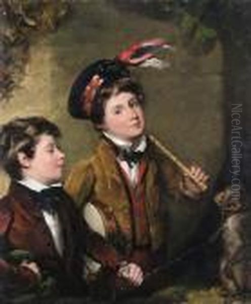 A Musical Trio Oil Painting by Sir Thomas Lawrence