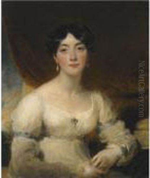 Portrait Of Elizabeth, Mrs 
Horsley Palmer (d. 1839), Wife Of John Horsley Palmer Of Hurlingham, 
Fulham (1779-1858) Oil Painting by Sir Thomas Lawrence