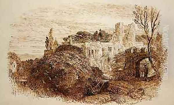 Mark yon Old Mansion... Oil Painting by Samuel Palmer