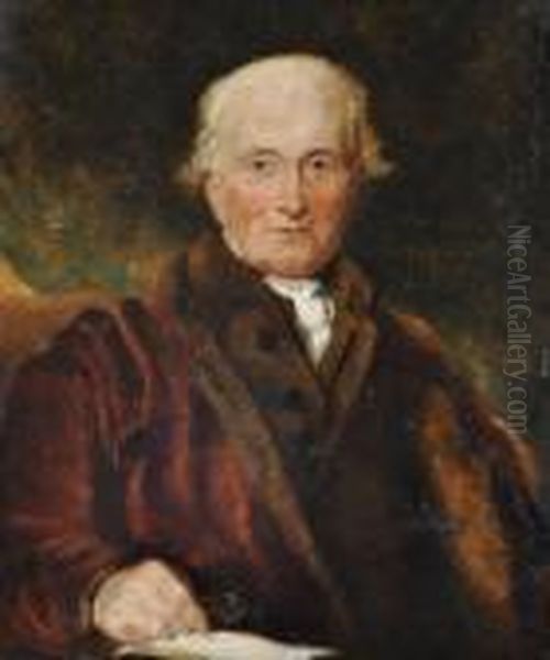 Half Length Portrait Of A Gentleman Oil Painting by Sir Thomas Lawrence