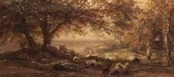 Shady Quiet 2 Oil Painting by Samuel Palmer