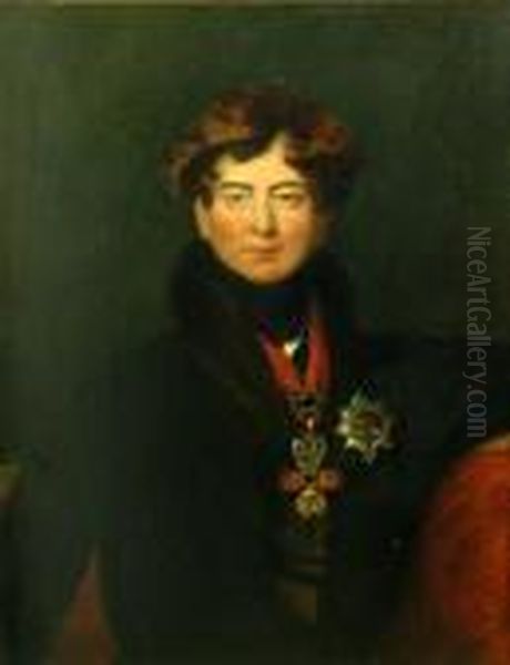 A Portrait Of George Iv Oil Painting by Sir Thomas Lawrence