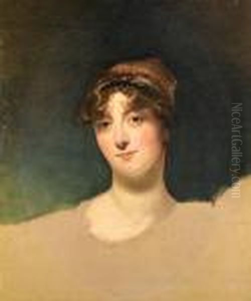 Portrait Of Caroline, Viscountess Sydney Oil Painting by Sir Thomas Lawrence