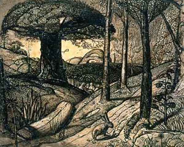 Early Morning, 1825 Oil Painting by Samuel Palmer