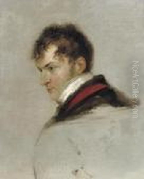 Portrait Of A Gentleman, Bust-length Oil Painting by Sir Thomas Lawrence