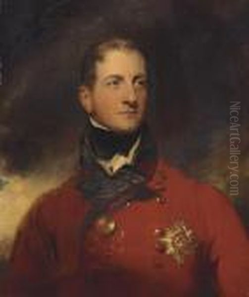 Portrait Of General Sir Galbraith Lowry Cole, G.c.b., Half-length,in Military Uniform Oil Painting by Sir Thomas Lawrence