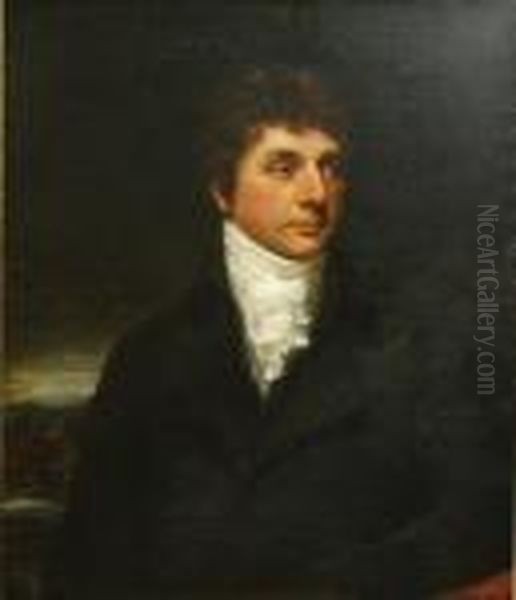 A Portrait Of A Gentleman, Half-length Oil Painting by Sir Thomas Lawrence