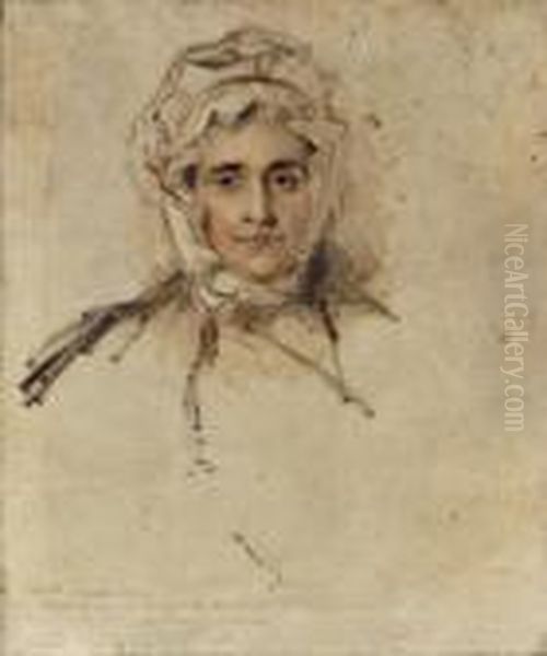 Portrait Of Lucy Lawrence, The Artist's Mother, A Sketch Oil Painting by Sir Thomas Lawrence