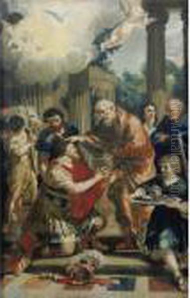 Saul Receiving Sight From Ananias Oil Painting by Sir Thomas Lawrence