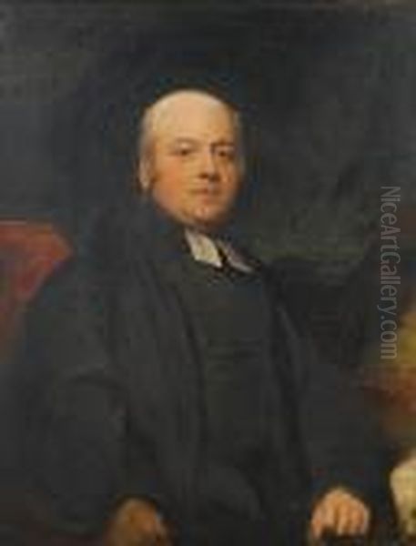 Portrait Of Dr John Wooll (1767-1833), Seated Half-length, In Black Robes Oil Painting by Sir Thomas Lawrence