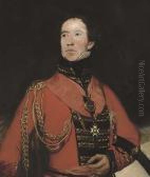 Portrait Of General The Hon. Sir William Lumley Oil Painting by Sir Thomas Lawrence