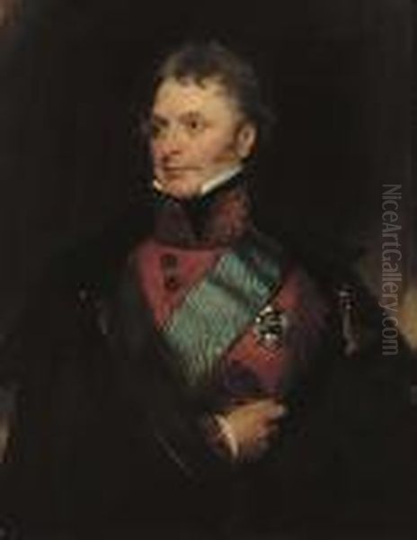 Portrait Of Lieutenant General Sir Herbert Taylor Oil Painting by Sir Thomas Lawrence