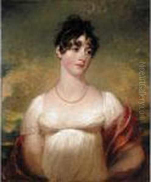 Portrait Of Mary Anne Rocke Oil Painting by Sir Thomas Lawrence