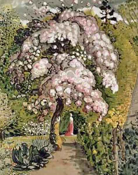 In a Shoreham Garden Oil Painting by Samuel Palmer