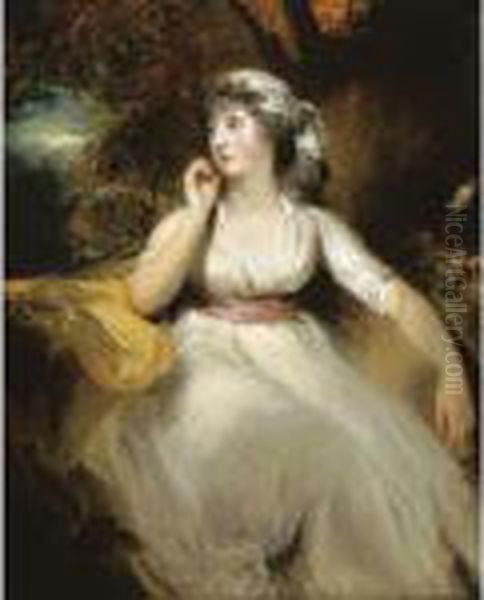 Portrait Of Miss Selina Peckwell, Mrs George Grote (1775-1845) Oil Painting by Sir Thomas Lawrence