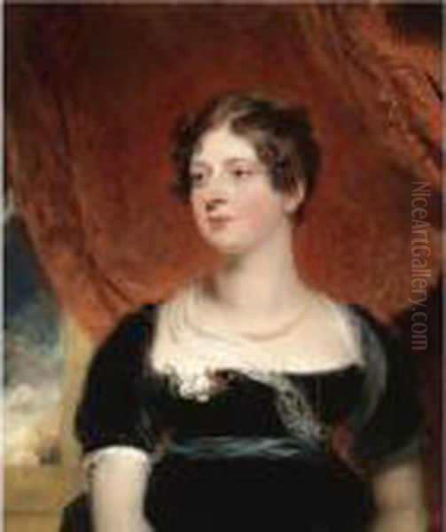 Portrait Of Miss Glover Of Bath Oil Painting by Sir Thomas Lawrence