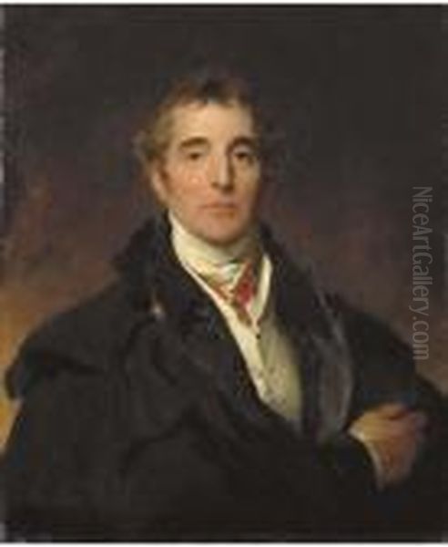 Portrait Of Arthur Wellesley Oil Painting by Sir Thomas Lawrence