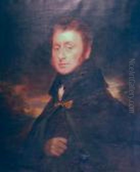 Portrait Of A Cloaked Gentleman Oil Painting by Sir Thomas Lawrence