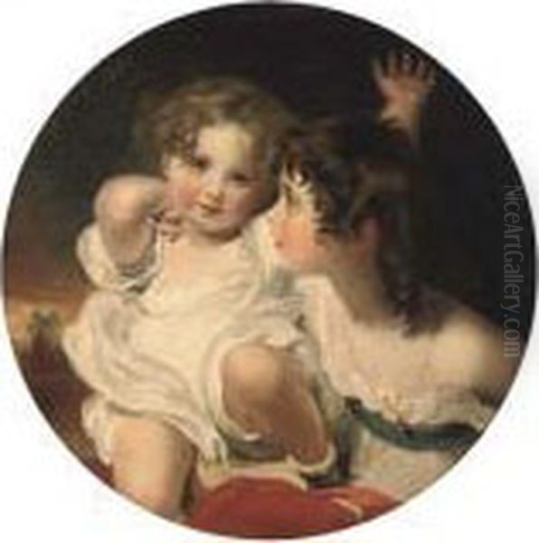 Emily And Laura Anne Calmady Oil Painting by Sir Thomas Lawrence