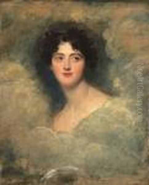 Portrait Of Charlotte, Lady Webster Oil Painting by Sir Thomas Lawrence