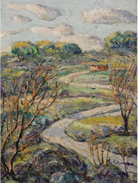 The Winding Road Oil Painting by Ernest Lawson