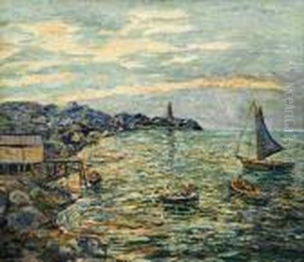 Peggy's Cove, Nova Scotia Oil Painting by Ernest Lawson