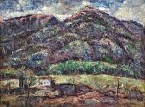 Sangre De Cristo Range, Colorado/new Mexico Oil Painting by Ernest Lawson