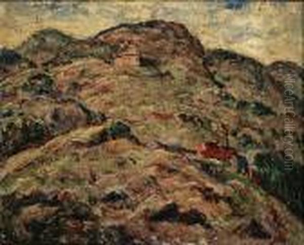 Abandoned Gold Mine, Cripple Creek Oil Painting by Ernest Lawson