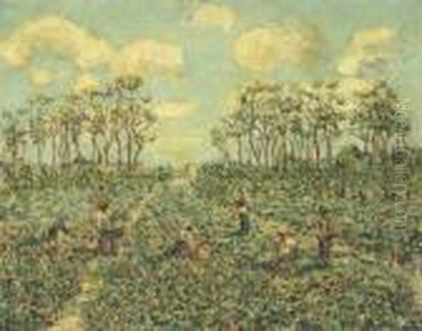 Tomato Patch, Florida Oil Painting by Ernest Lawson