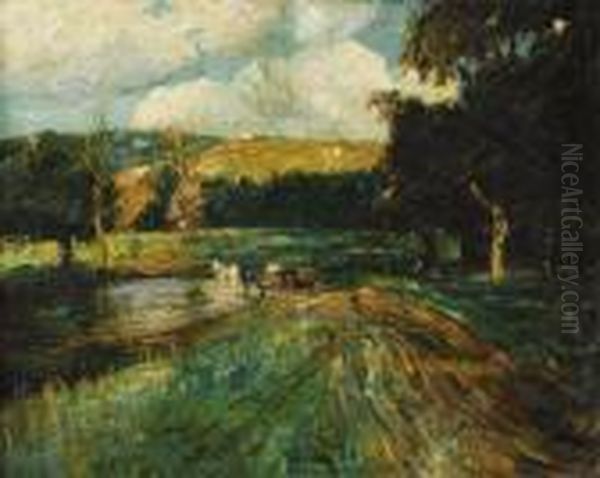 Landscape Oil Painting by Ernest Lawson