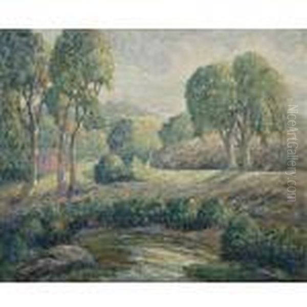 Romantic Landscape Oil Painting by Ernest Lawson