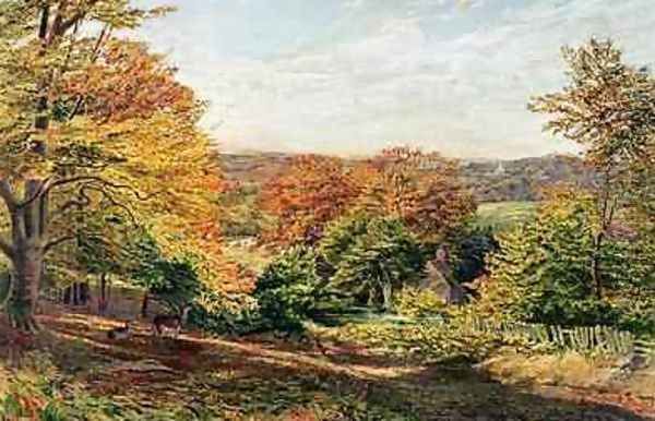 Otford Church Oil Painting by Samuel Palmer