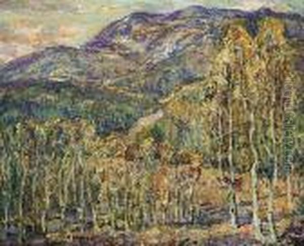 Cheyenne Mountains, Aspen, Colorado Oil Painting by Ernest Lawson