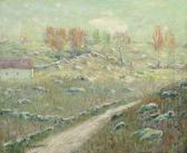 Early Autumn Oil Painting by Ernest Lawson