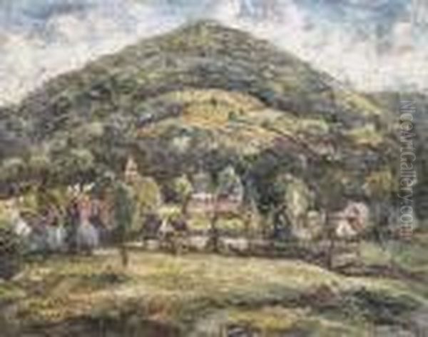 Haystack Mountain, Norfolk, Connecticut Oil Painting by Ernest Lawson