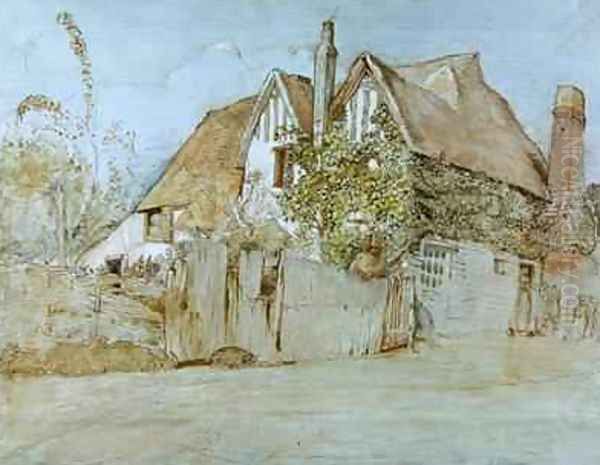 Ivy Cottage, Shoreham Oil Painting by Samuel Palmer