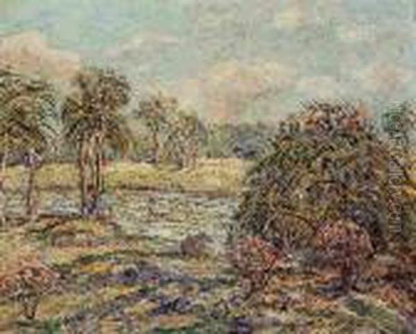 Florida Landscape Oil Painting by Ernest Lawson