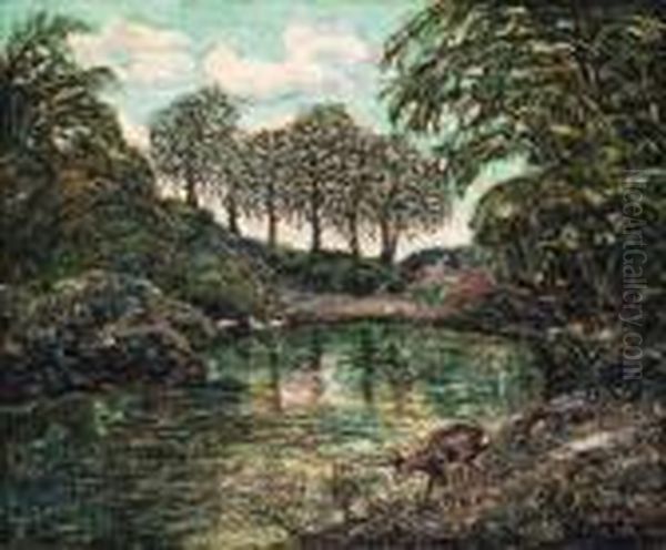 The Everglades Oil Painting by Ernest Lawson