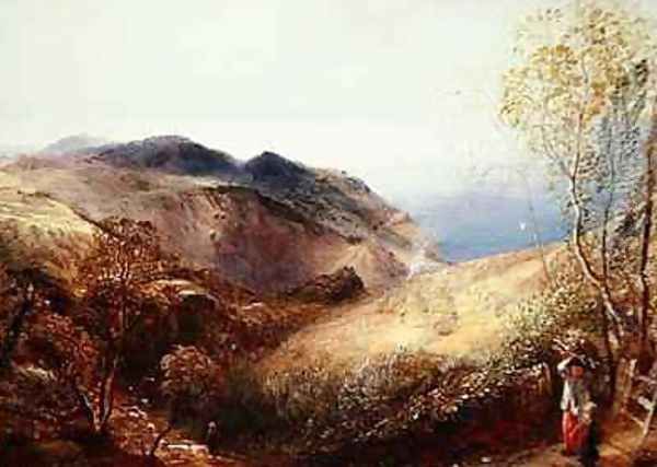 On Chalden Down, Dorset, c.1834-35 Oil Painting by Samuel Palmer