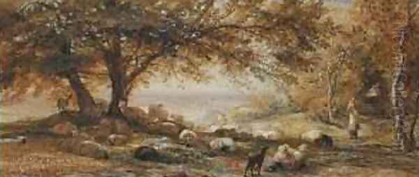 Shady Quiet Oil Painting by Samuel Palmer