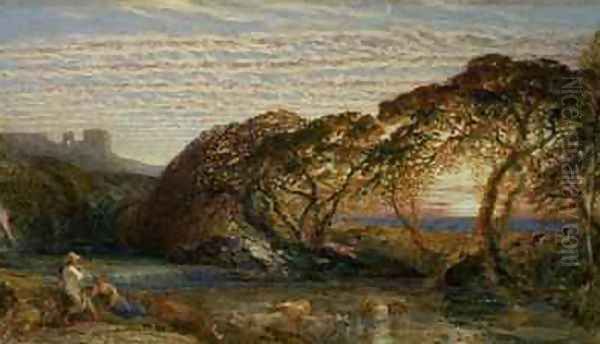 The Shadowy Stream Oil Painting by Samuel Palmer