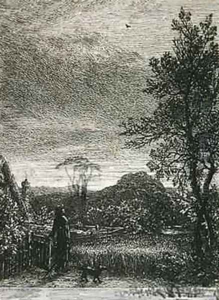 The Skylark Oil Painting by Samuel Palmer