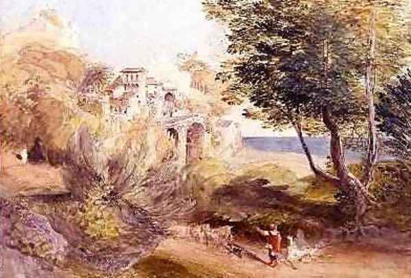 La Vocatella Oil Painting by Samuel Palmer