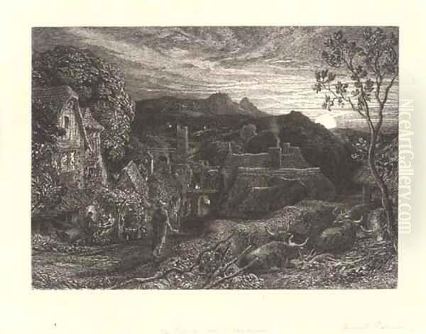 Untitled 6 Oil Painting by Samuel Palmer