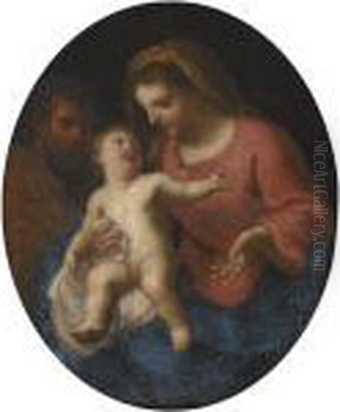 The Holy Family Oil Painting by Charles Lebrun