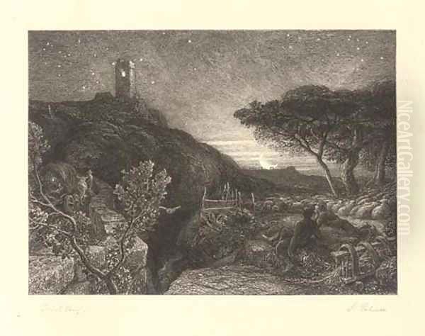 Untitled 7 Oil Painting by Samuel Palmer