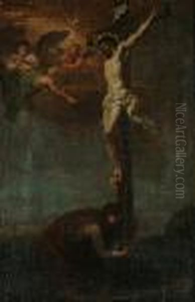 The Crucifixion Oil Painting by Charles Lebrun