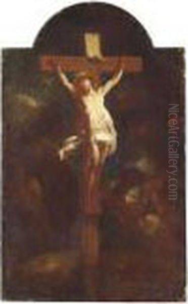 Crucifixion Oil Painting by Charles Lebrun