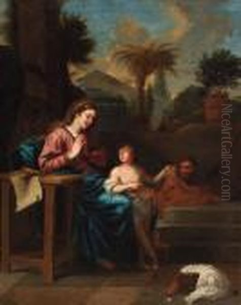 The Infancy Of Christ Oil Painting by Charles Lebrun