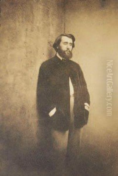 Portrait D'edmond Cotinet Oil Painting by Gustave Le Gray